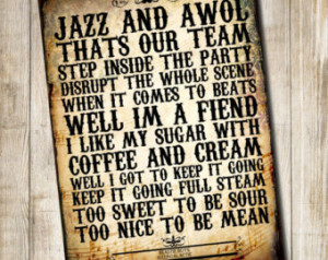 Beastie Boys - Intergalactic - Typo graphy Rap Hip-Hop Music Lyrics ...