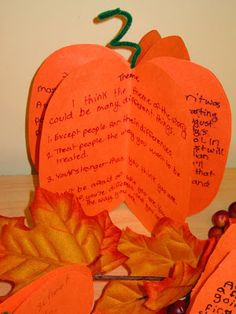 site gives ideas for using these wonderful pumpkins for reading ...