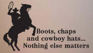 Cowboy Roper Western Decor Wall Quote Decal Art