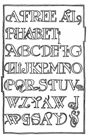 ... Templates | modern American capital letters alphabet stencils template