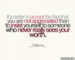 Its better to accept the fact that ..