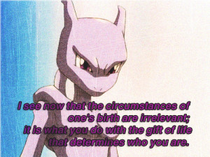 see now that the circumstances of one’s birth are irrelevant ...