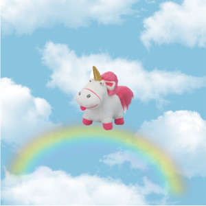 Pink Fluffy Unicorns Dancing On Rainbows
