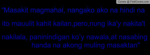 tagalog love quotes Profile Facebook Covers