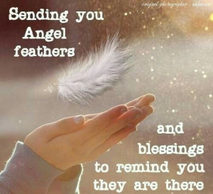 angel feathers quotes quote angels good luck blessings