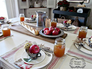 Apple Harvest Table Setting