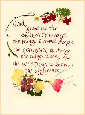 Serenity Prayer card, Reinhold Niebuhr, famous quote, AA, 12 Steps ...