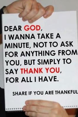 GOD THANK YOU FOR ALL I HAVE.
