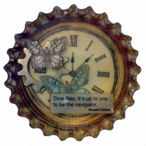 Time Flies Encased Quotation' by Neil Burley