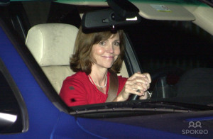 Sally Field departing the 