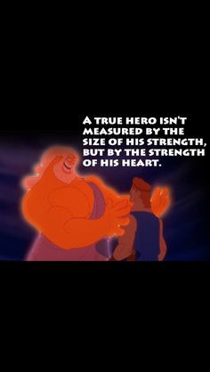Hercules quote that I'd like to get a tattoo of! More