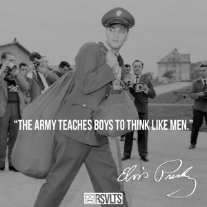 Elvis Presley in Army Uniform