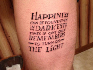 Dumbledore Quotes Tattoos Dumbledore quote