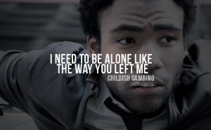 childish gambino quotes about love
