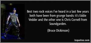 Best two rock voices I've heard in a last few years both have been ...