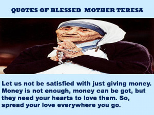 QUOTES OF BLESSED MOTHER TERESA – 17-02-2013