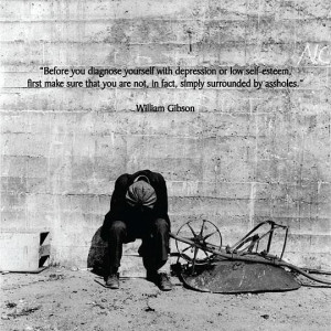 Funny quote depression low self esteem