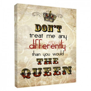 Mum queen quote canvas / art print