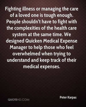 . People shouldn't have to fight with the complexities of the health ...