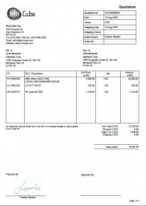 xininvoice.comQuotation Software | Estimation Software