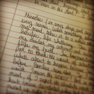 Have faith! Don’t trip! My theme for the year? Maybe…