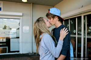 Cute, teen, couple, kiss, hug, lovers