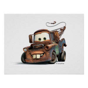 Tow Truck Mater Smiling Disney posters by disney