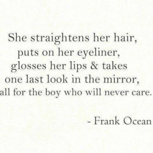 Frank ocean...