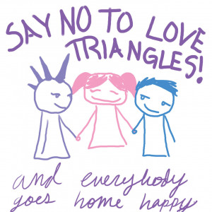 my doodles polyamory Triad love triangle