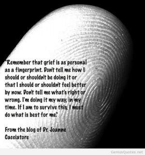 Grief is like a fingerprint quote