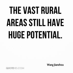 Wang Jianzhou - The vast rural areas still have huge potential.
