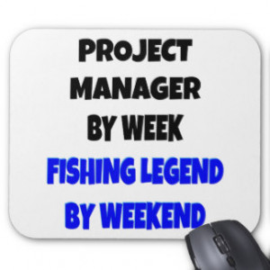 Fishing Legend Project Manager Mousepad