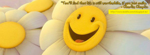Charlie Chaplin Smile Quote FB Cover