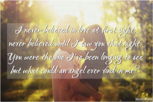 Never Believed in Love at First Sight