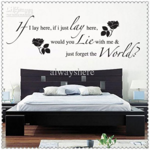 Wholesale - mix order House rule bedroom Wall Quote Sticker Vinyl ...