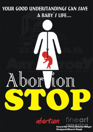 Stop Abortion Digital Art