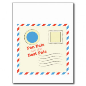 Pen Pals Are The Best Pals Postcard