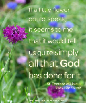 St Therese Little Flower Quotes