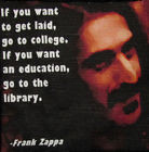 FRANK ZAPPA QUOTE - Printed Patch - Sew On -Vest, Bag, Backpack ...