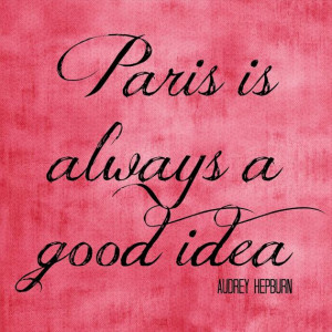 Paris is Always a Good Idea Pendant Tray #pink #paris #audrey #hepburn ...