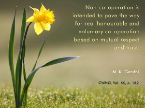 Mahatma Gandhi Quotes on Non-co-operation