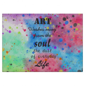 Cool watercolour famous quote cutting boards