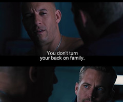 You don't turn your back on your family. | via Facebook