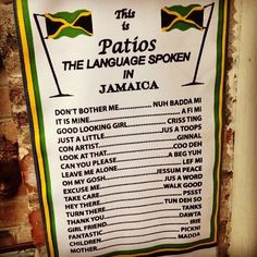 patois translation jamaica more jamaica outs dreams ben jamaican food ...