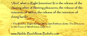 Right Intention Eightfold Path