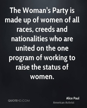 Quotes of Alice Paul Women 39 s Party