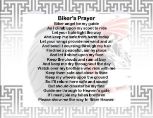 Bikers Prayer Image