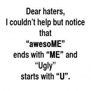 Dear haters