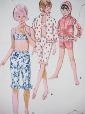 More Jellies. 1960s Girls Beach Jacket, Jams, Bathing Suit Vintage ...