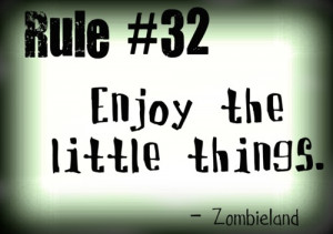 Tags: zombieland rules rule 32 enjoy the little things list of rules ...